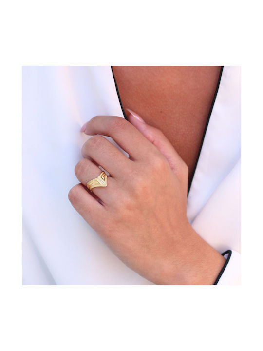 Damen Ring mit Diamant aus Gold 14K