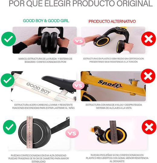 Titantools Goodboy 4 Μετατρεπόμενο για 1-3 Ετών Κίτρινο
