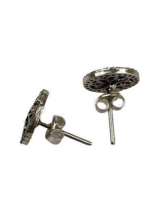 Ohrringe aus Silber mit Steinen