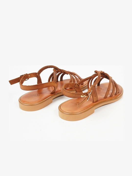 Damen Handgefertigte Geflochtene Sandalen Tan 15233