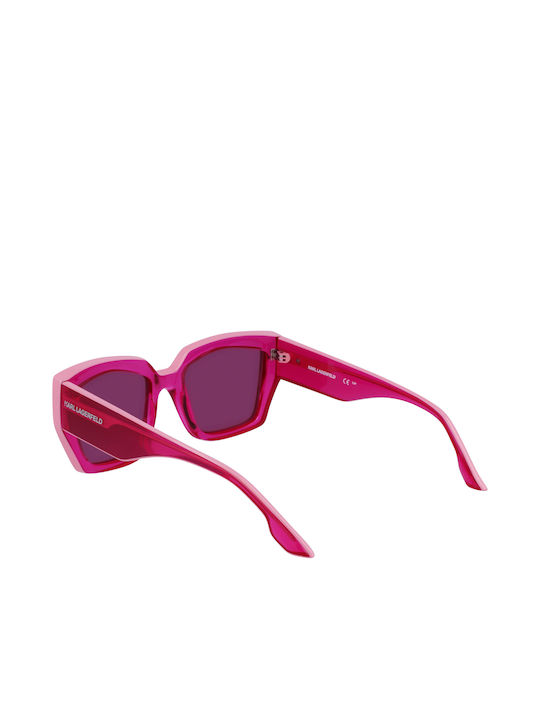 Karl Lagerfeld Women's Sunglasses with Pink Plastic Frame and Fuchsia Lens KL6143S-650