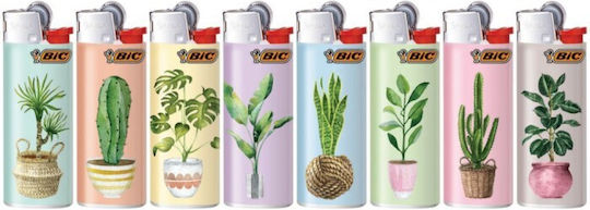 BIC Mini Αναπτήρας Φλόγας Cool Plant 8τμχ