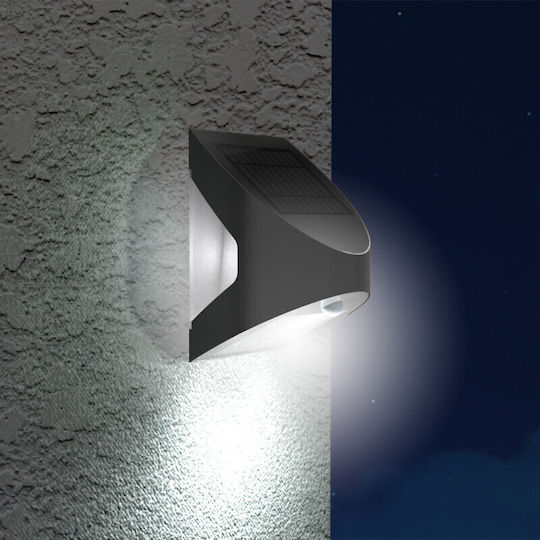 Xanlite Wall Mounted Solar Light 350lm Natural White with Motion Sensor IP54 10.5cmx13cmx8cmcm