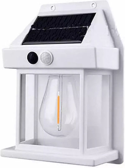 Bk-888 Wall Mounted Solar Light 1W 600lm Natural White 4000K with Motion Sensor and Photocell IP65