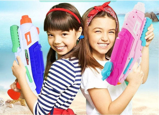 Set 2 Water Guns Kids Tank Pool Beach Flippy 6 Years+ Pink + Blue 600 Ml