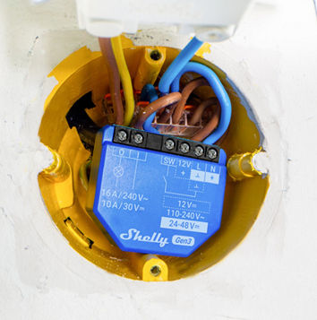 Shelly Gen3 Smart Switch 1 Channel Wi-Fi Bluetooth & RF 16A (With Neutral)