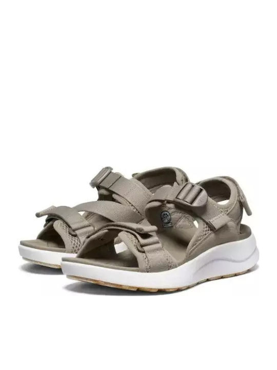 Women's Flat Sandals Sporty in Brown Color