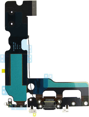 Flex Cable with Charging port in Black color for iPhone 7 Plus.