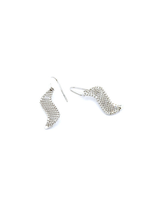 925 Silver Plated Modern Design Earrings