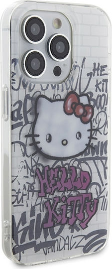 Hello Kitty Задна корица Пластмаса Бял (iPhone 15 Pro)