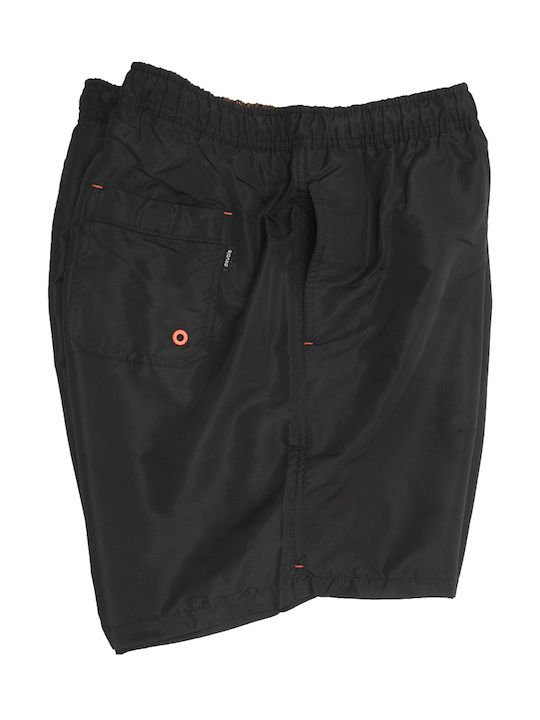 Double Herren Badebekleidung Shorts Schwarz