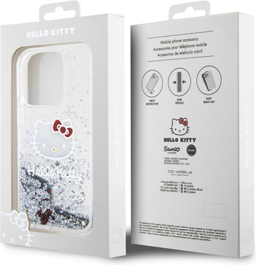 Hello Kitty Back Cover Πλαστικό Ασημί (iPhone 14 Pro)