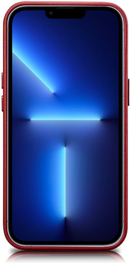 iCarer For Apple Back Cover Δερμάτινο Μπεζ (iPhone 14 Plus)