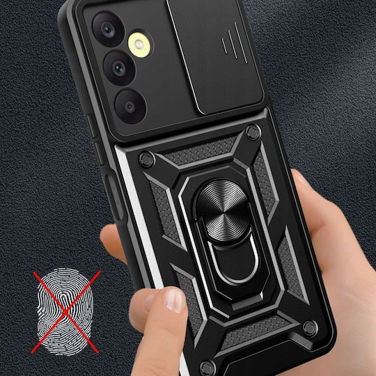 Tech-Protect Camshield Pro Back Cover Πλαστικό Μαύρο (Samsung Galaxy A15 4G / 5G)