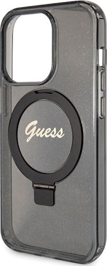 Guess Iml Umschlag Rückseite Kunststoff / Silikon Schwarz (iPhone 15 Pro Max)