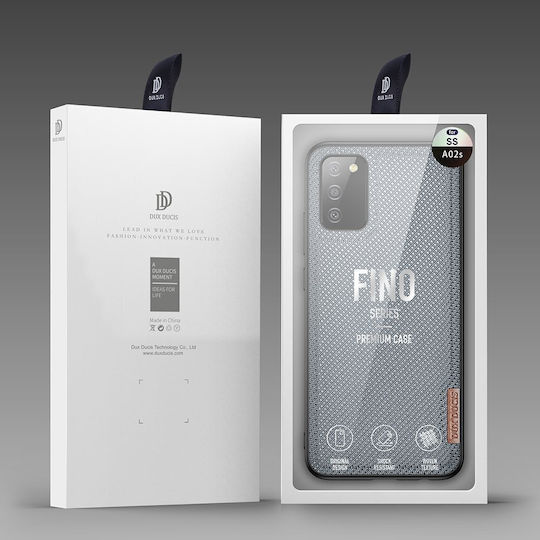 Dux Ducis Fino Back Cover Πλαστικό / Σιλικόνης / Υφασμάτινο Γκρι (Galaxy A02s)