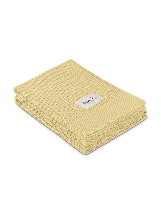 Lionelo Pătură Pepinieră Swaddling pături Bambus Galbenă Yellow 75x100cm