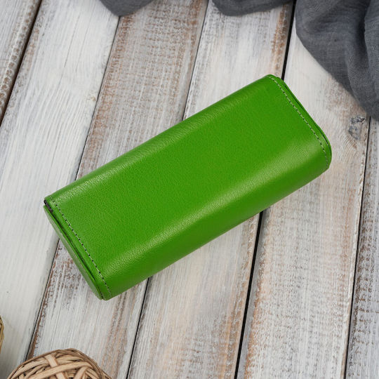 Paolo Peruzzi Brillentasche Halbhart mit Magnetischem Verschluss Grüne