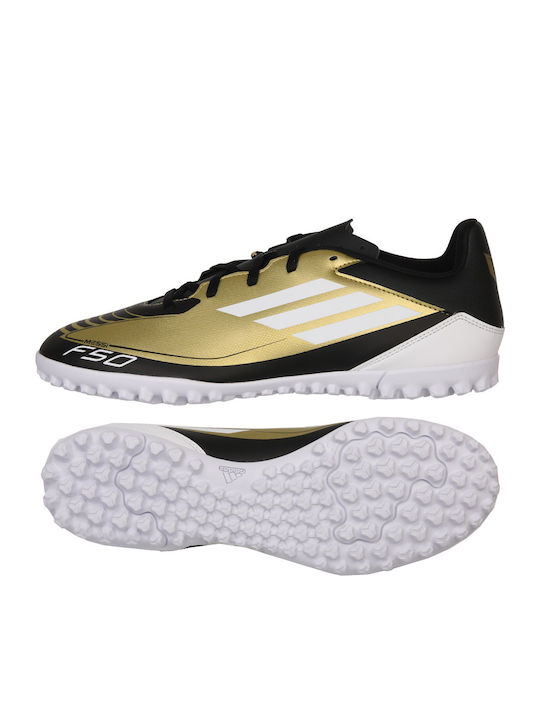adidas F50 Club Messi Football Shoes with Molded Cleats Gold