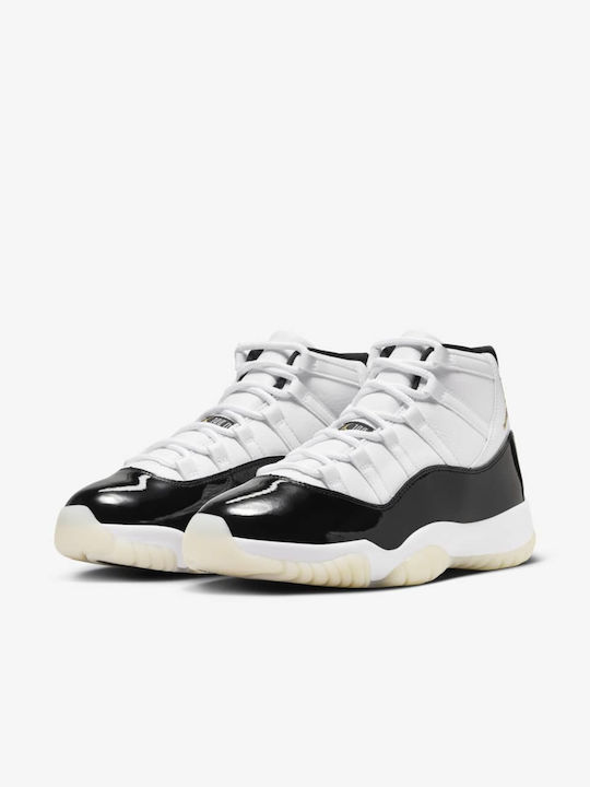 Jordan Air Jordan 11 Retro Мъжки Ботуши Black / White / Metallic Gold