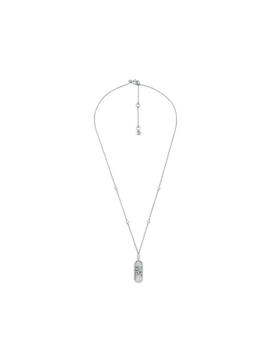 Michael Kors Necklace from Silver with Pearls & Zircon