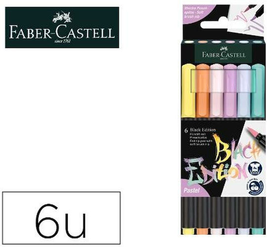 Faber-Castell Μαρκαδόροι Ζωγραφικής 1mm Λεπτοί Σετ 6 χρώματα