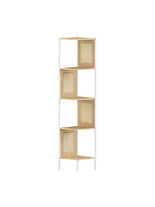 Corner Shelf Floor Oak Beige 31.9x31.9x156.4cm