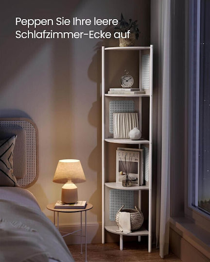 Eckbibliothek Oatmeal Beige 31.9x31.9x156.4cm