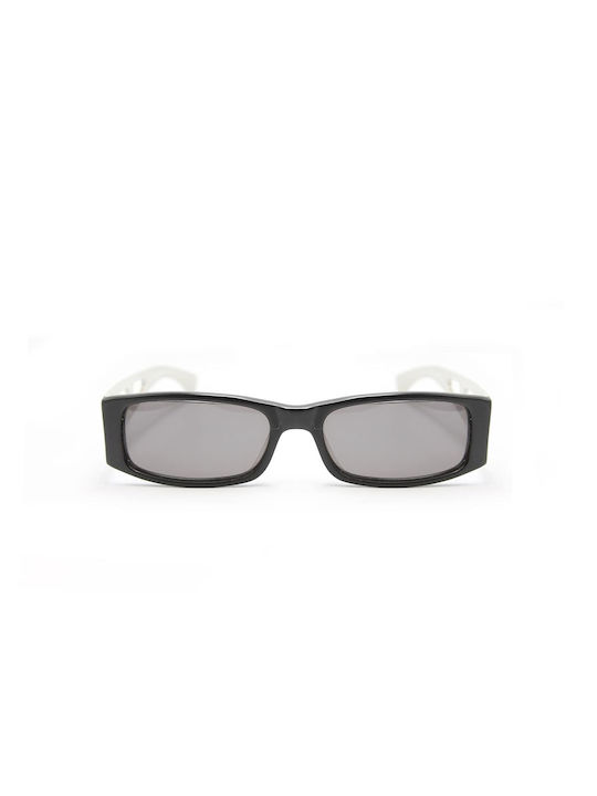 Retro Sonnenbrillen mit Schwarz Rahmen und Gray Linse 0Z-015