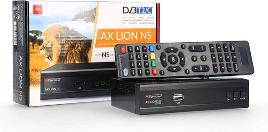 Opticum AX Lion AX Lion Mpeg-4 Digital Receiver Full HD (1080p) with PVR (Record to USB) Function Connections SCART / HDMI / USB