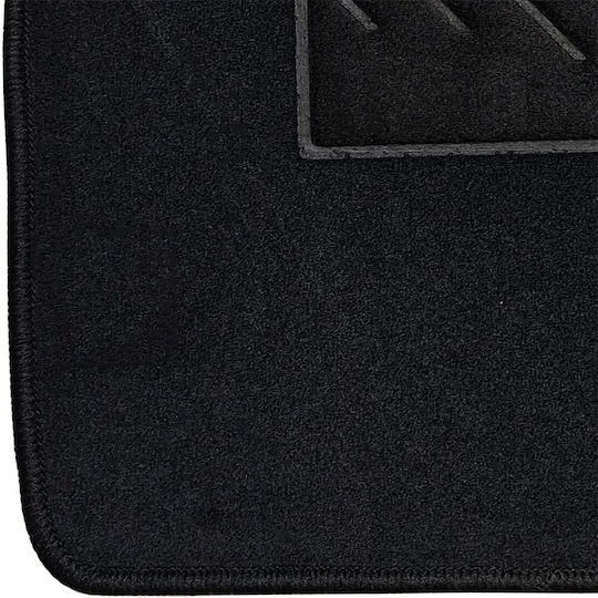 Set of Front and Rear Mats 5pcs for Fiat Panda 2003-2012 Black