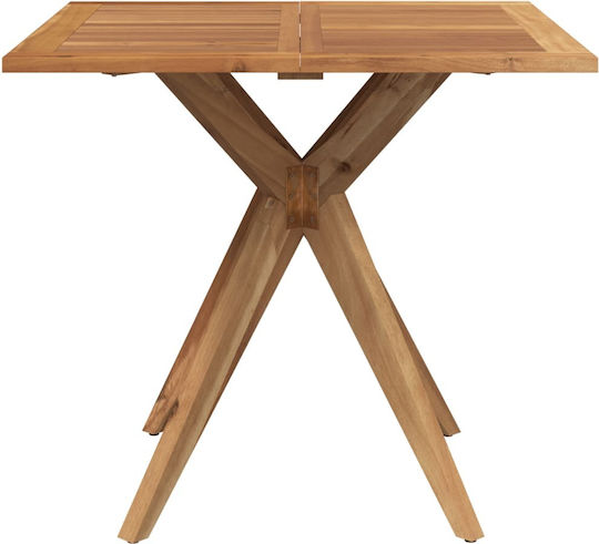Wooden Masa pentru spații exterioare mici Lemn de salcâm lemn masiv 85x85x75buc
