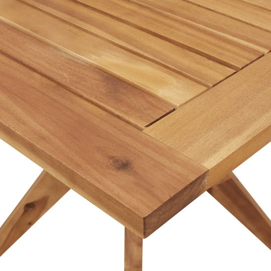 Wooden Masa pentru spații exterioare mici Lemn de salcâm lemn masiv 85x85x75buc