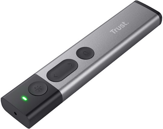 Trust Präsentierer Kazun mit Rot Laser und Slideshow-Tasten in Gray Farbe