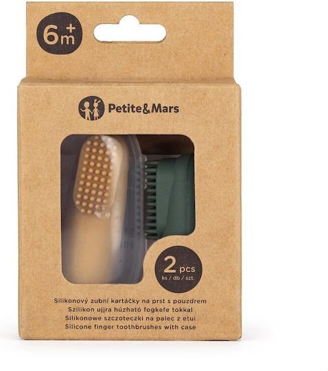 Petite & Mars Petite & Mars Baby-Zahnbürsten Ring für 0m+ 2 Stück Bunte