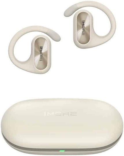 1More Fit SE Open Earbud Bluetooth Handsfree Ακουστικά με Αντοχή στον Ιδρώτα και Θήκη Φόρτισης Λευκά