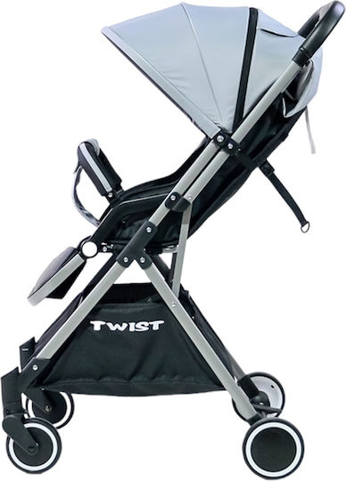Twist Adjustable Baby Stroller Suitable for Newborn Gray 6.8kg
