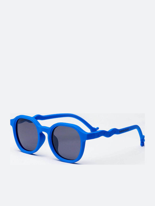 Baby Cloud Wavy Τετράγωνα Παιδικά Γυαλιά Ηλίου με Polarized Φακό Palm Blue για 2-5 Ετών