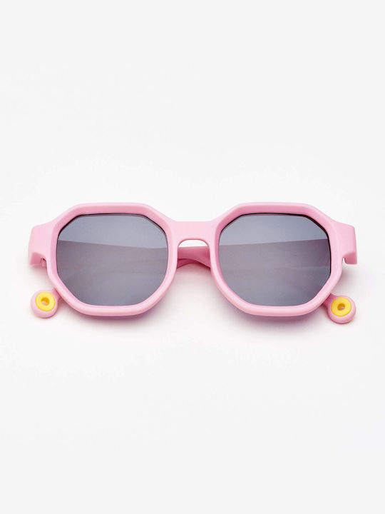 Baby Cloud Polygon Παιδικά Γυαλιά Ηλίου με Polarized Φακό Soft Pink για 2-5 Ετών
