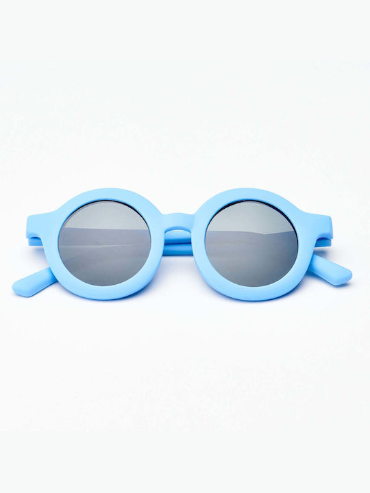 Baby Cloud Round Στρογγυλά Παιδικά Γυαλιά Ηλίου με Polarized Φακό Sky Blue για 2-5 Ετών