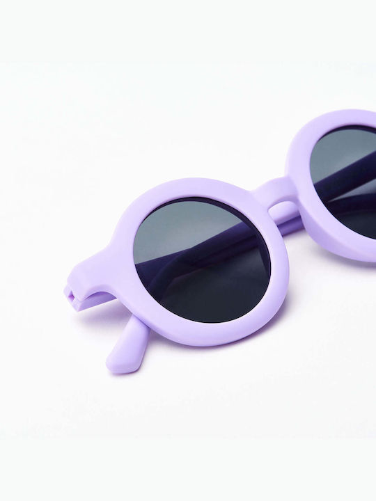 Baby Cloud Round Baby Kids Sunglasses with Polarized Lens Lilac for 2-5 Years