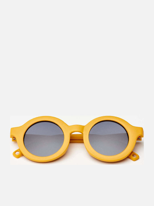 Baby Cloud Baby Round Kids Sunglasses with Polarized Lenses Mustard for 1-3 Years