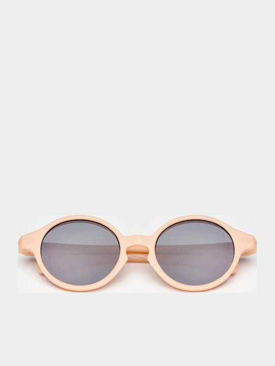 Baby Cloud Baby Round Baby Kids Sunglasses with Polarized Lens Light Pink for 6-24 Months
