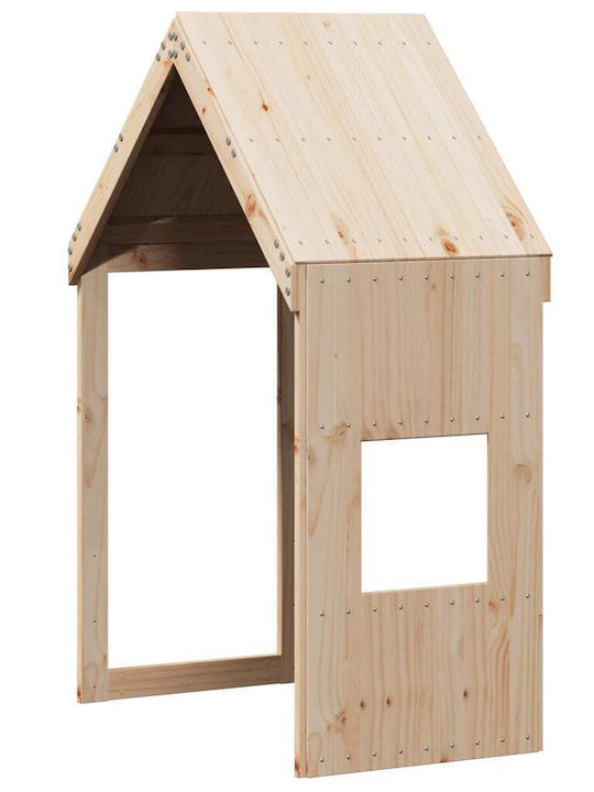 Pat pentru Copii Loft Bed Single Bej pentru Saltea 90x190cm