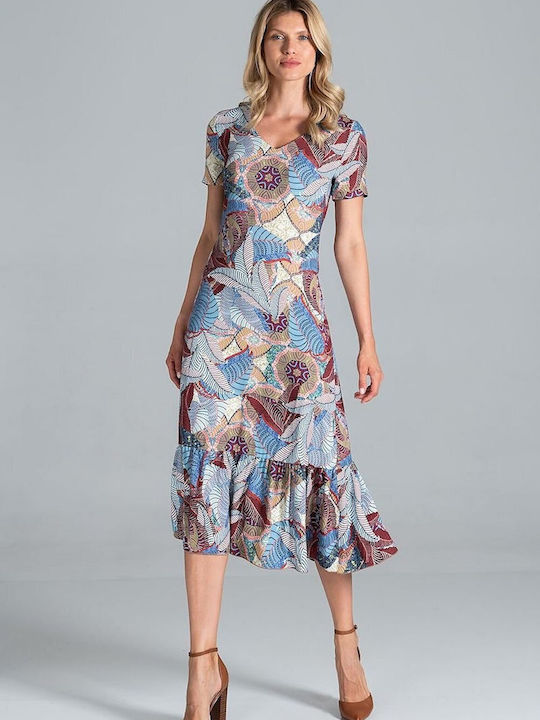 Figl Midi Kleid mit Schlitz