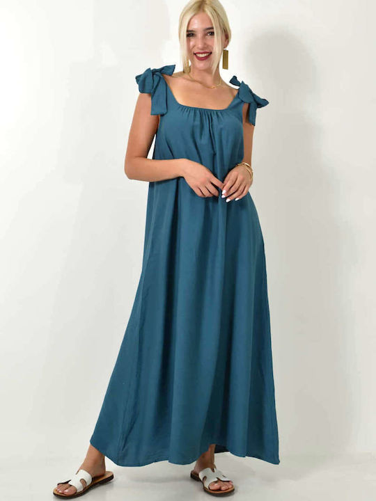 Potre Summer Maxi Dress Petrol