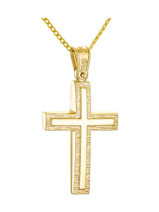 Papoulidis Jewellery Gold Σταυρός Double Sided