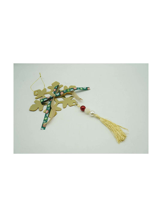 Ornament suspendat Fulgi de zăpadă Auriu 27x15buc