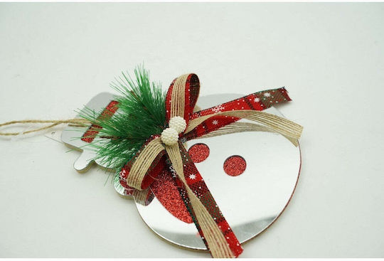 Hängender Schneemann Ornament Weiß 17x14cm