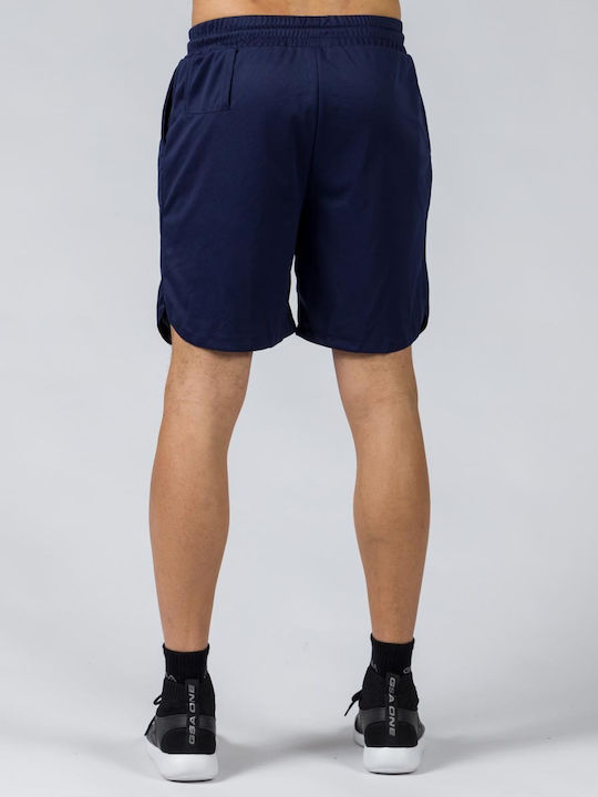 Gsa Men's Training Shorts with Integrated Tights Blue